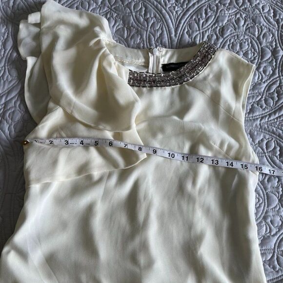 London Dress Company Chloe Beaded Dress in Ivory (Size:2) - Picture 11 of 13